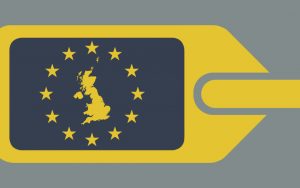 United Kingdom European luggage label