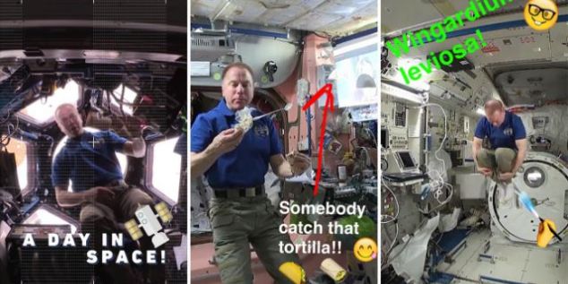 NASA uses Snapchat to showcase life aboard the International Space Station