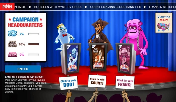 General Mills asks mobile users to elect favourite cereal monster