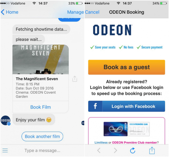 Gruvi launches first European cinema chatbot for ODEON Cinemas