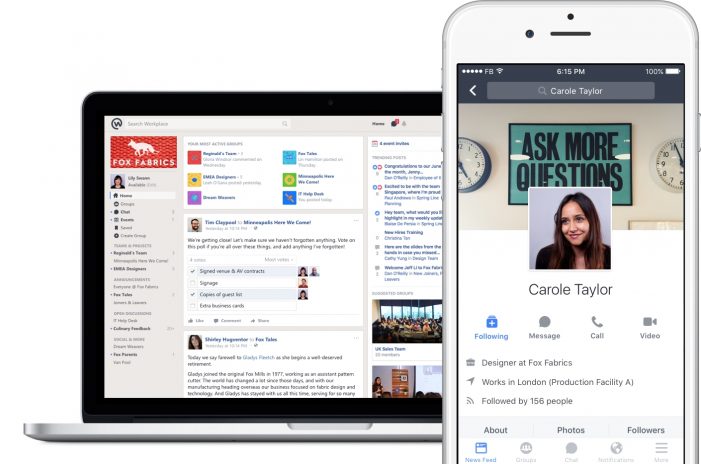 Facebook Workplace launches a new platform to compete in the work-app wars
