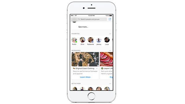 Facebook Begins Testing Ads on Messenger Home Screen