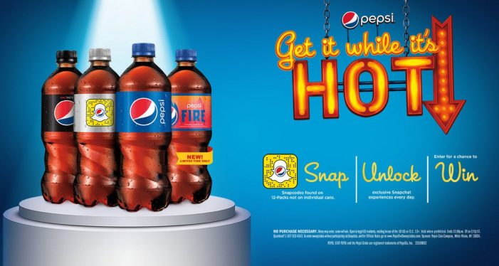 Pepsi team with Snapchat and offer prizes to support launch of new Pepsi Fire