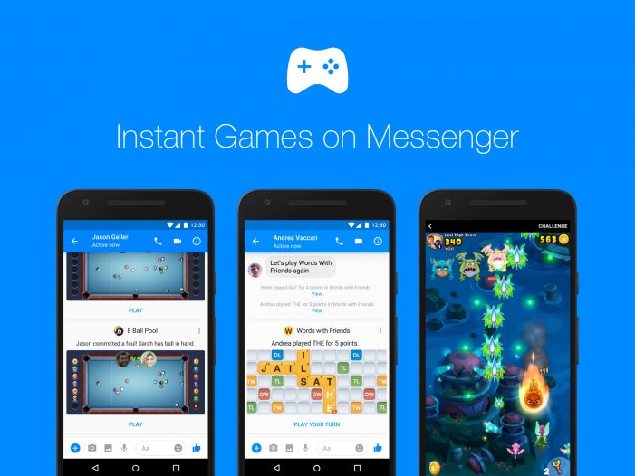 Facebook Messenger begins rolling out Instant Games to the world