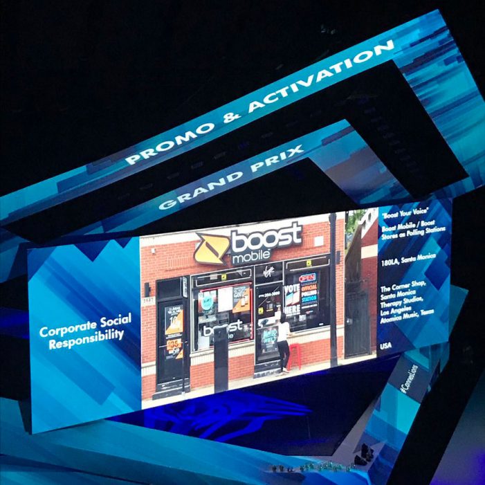 Boost Your Voice from 180LA wins Cannes Grand Prix and Gold Lion for Boost Mobile