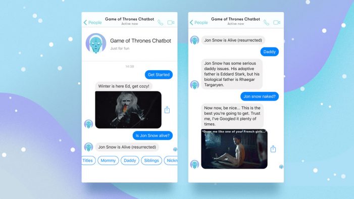 Catch Digital releases a Game of Thrones bot to coincide with the new season of the show