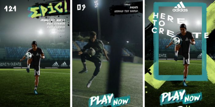 Adidas unveils its first ever Snapchat game, a keepie-uppie Snap Ad