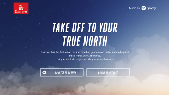 Emirates wants to help Australians find their True North with the help of Spotify