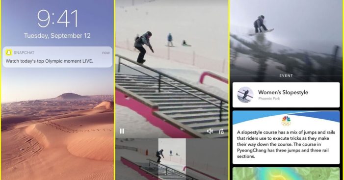 Snapchat’s new live video mode goes for Olympic gold