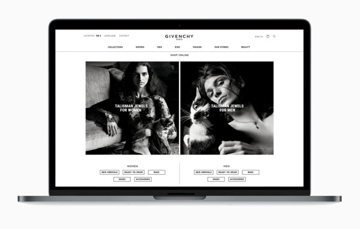 Givenchy Rolls Out E-Commerce Platform to New European Markets
