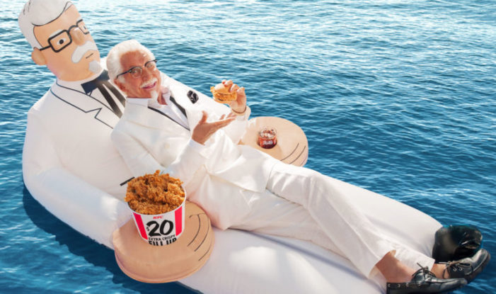 KFC gives away Colonel Sanders floaties via Snapchat for Memorial Day