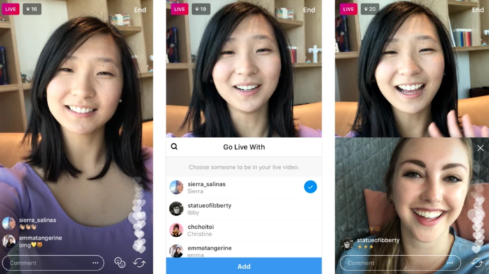 Instagram adds video chat to its host of features