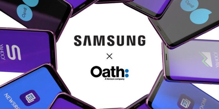 Oath pens distribution deal with Samsung