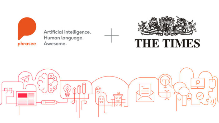The Times signs up to Phrasee’s AI for optimised email subject line generation for marketing campaigns