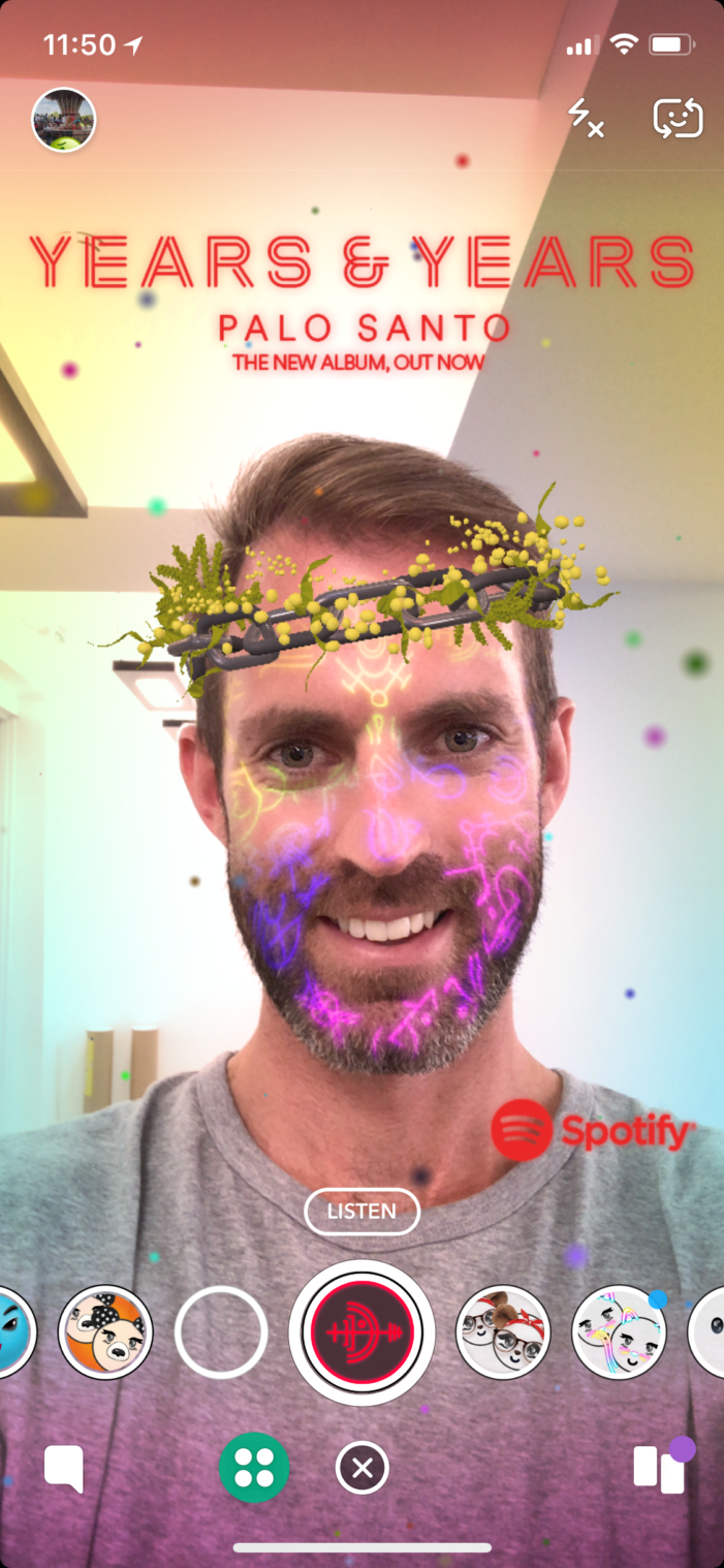 UM, Byte, Spotify and Years & Years launch new Snapchat Lens