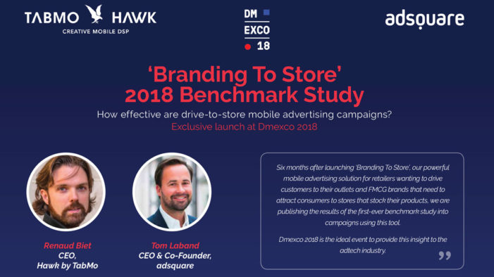 TabMo announces results of ‘Branding to Store’ study at DMEXCO 2018