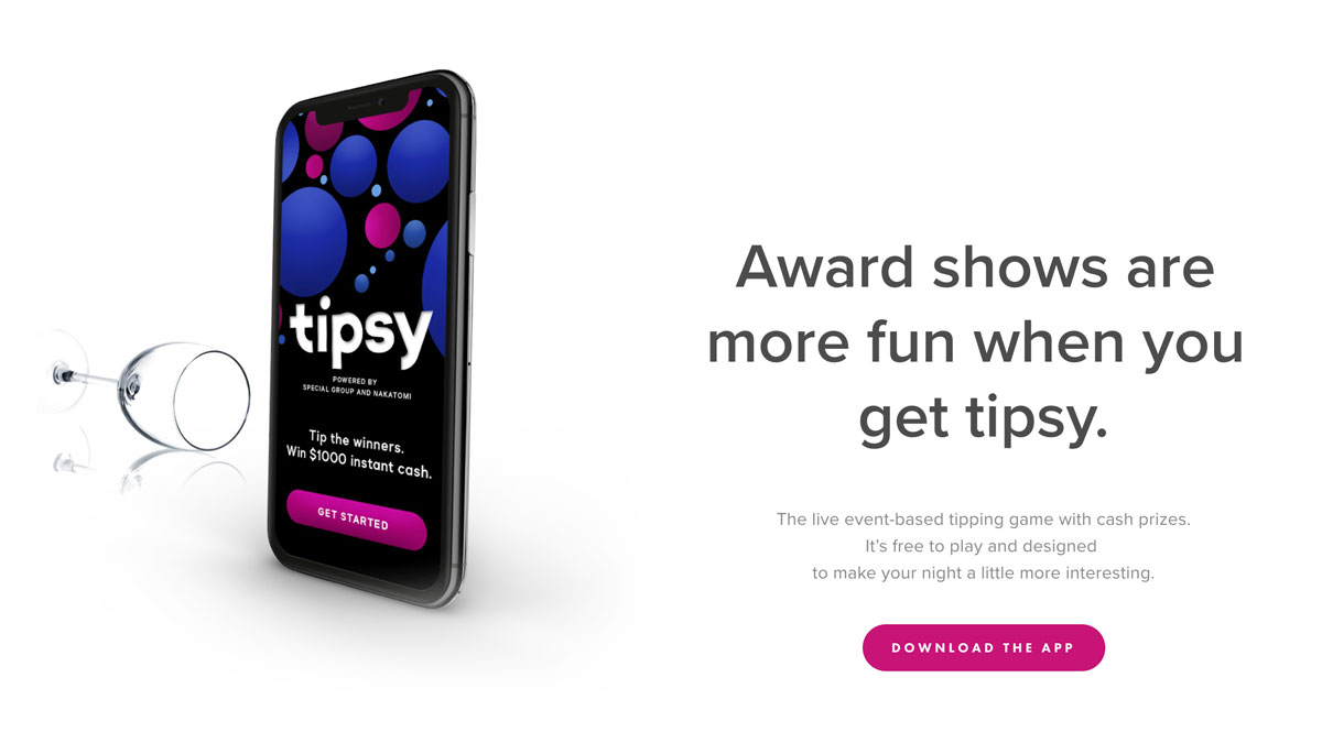 Special Group and Nakatomi launch new ‘Tipsy’ app to make award shows a