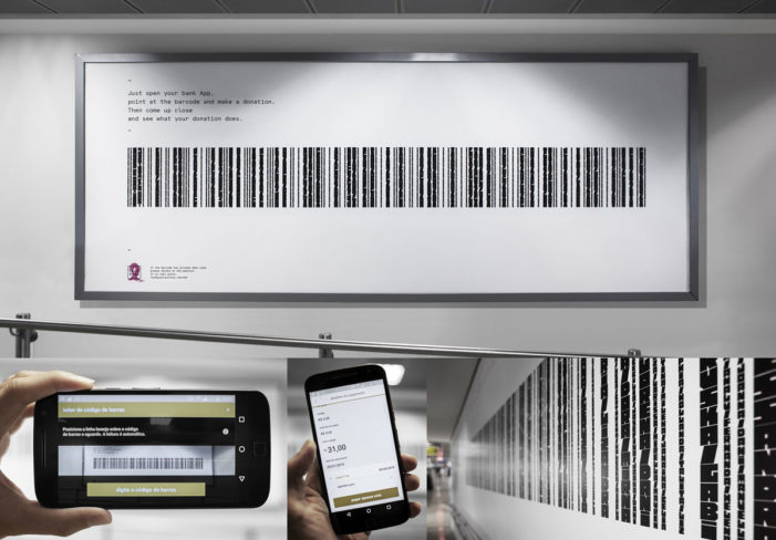 Foundation Laço Rosa transforms the giving of wigs into a barcode for donations
