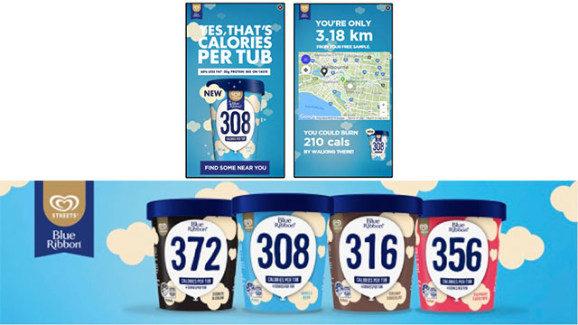 Blue Ribbon Helps Ice Cream Lovers Justify the Treat with Geo-Located Ads
