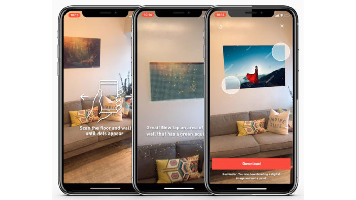 Shutterstock launches “View in Room” AR for mobile