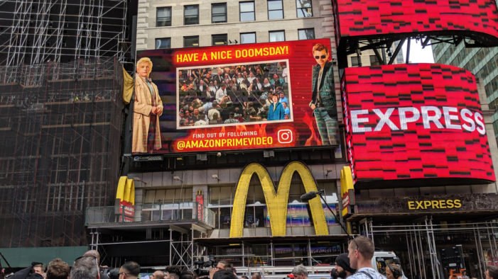 Amazon Prime unleashes MR apocalypse on the streets of New York ahead of new series: Good Omens