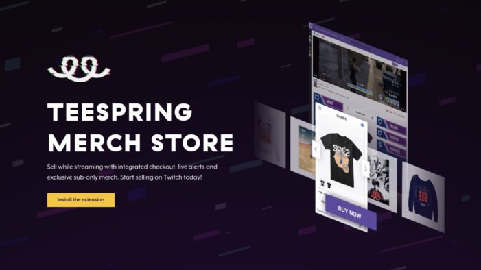 Twitch and Teespring announce partnership with exclusive social commerce function