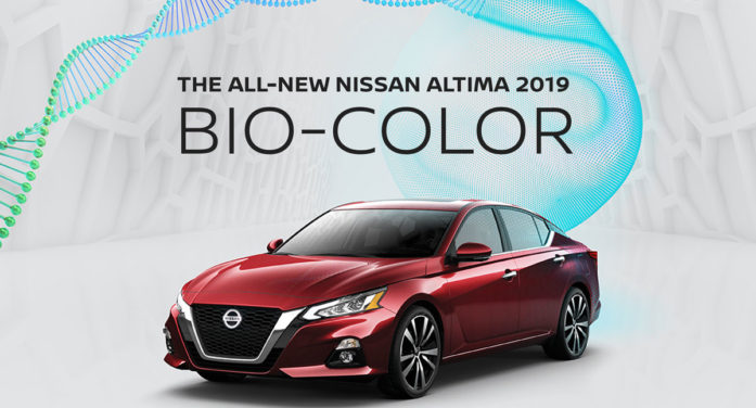 Now your own DNA can help you select the colour of your new Nissan Altima in the Middle East Now your own DNA can help you select the colour of your new Nissan Altima in the Middle East