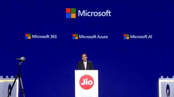 Reliance Jio inks deal with Microsoft to bring cloud-based solutions to more businesses