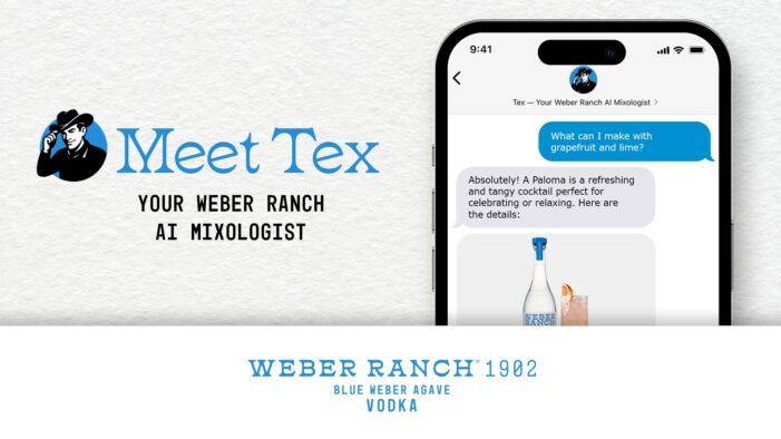 Weber Ranch 1902 Vodka WEBER RANCH VODKA INTRODUCES ‘TEX,’ A FIRST-OF-ITS KIND PERSONALIZED ARTIFICIAL INTELLIGENCE MIXOLOGIST